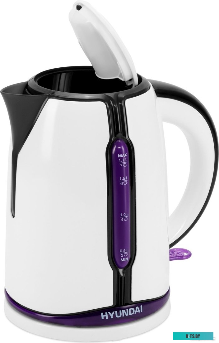 HYK-P3405 Чайник электрический Hyundai HYK-P3405 1.7л. 2200Вт белый/черный (корпус: пластик)