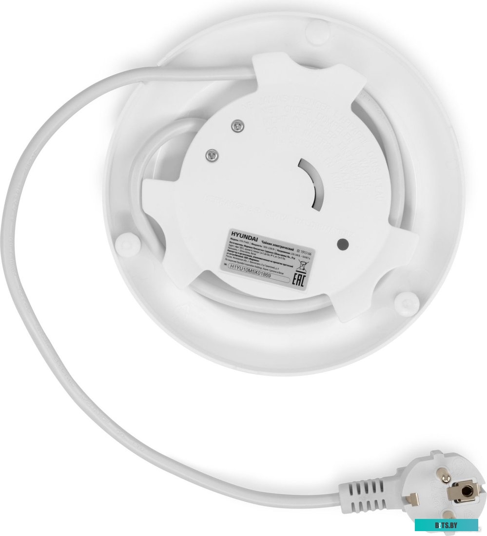 HYK-P3405 Чайник электрический Hyundai HYK-P3405 1.7л. 2200Вт белый/черный (корпус: пластик)