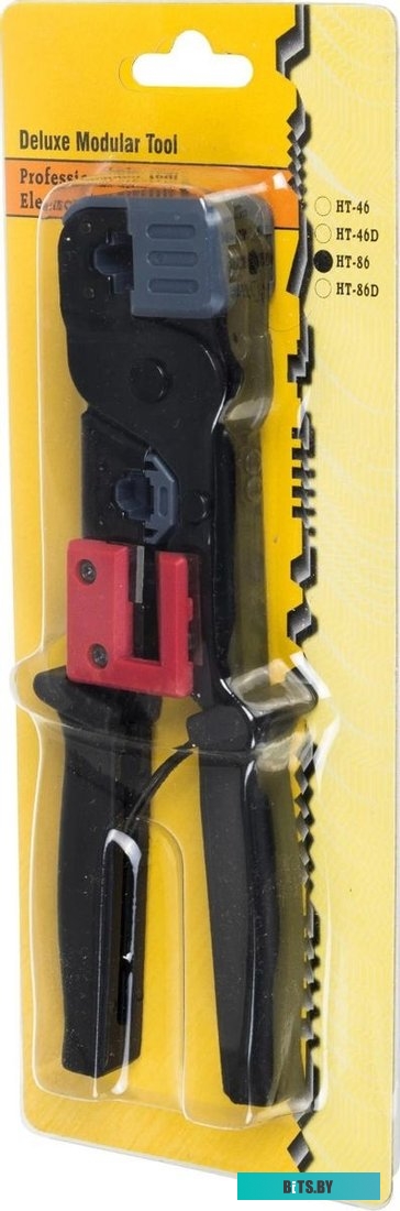 TM1-B10V Инструмент обжимной ITK TM1-B10V для RJ-45/RJ-12/RJ-11 (упак:1шт) черный