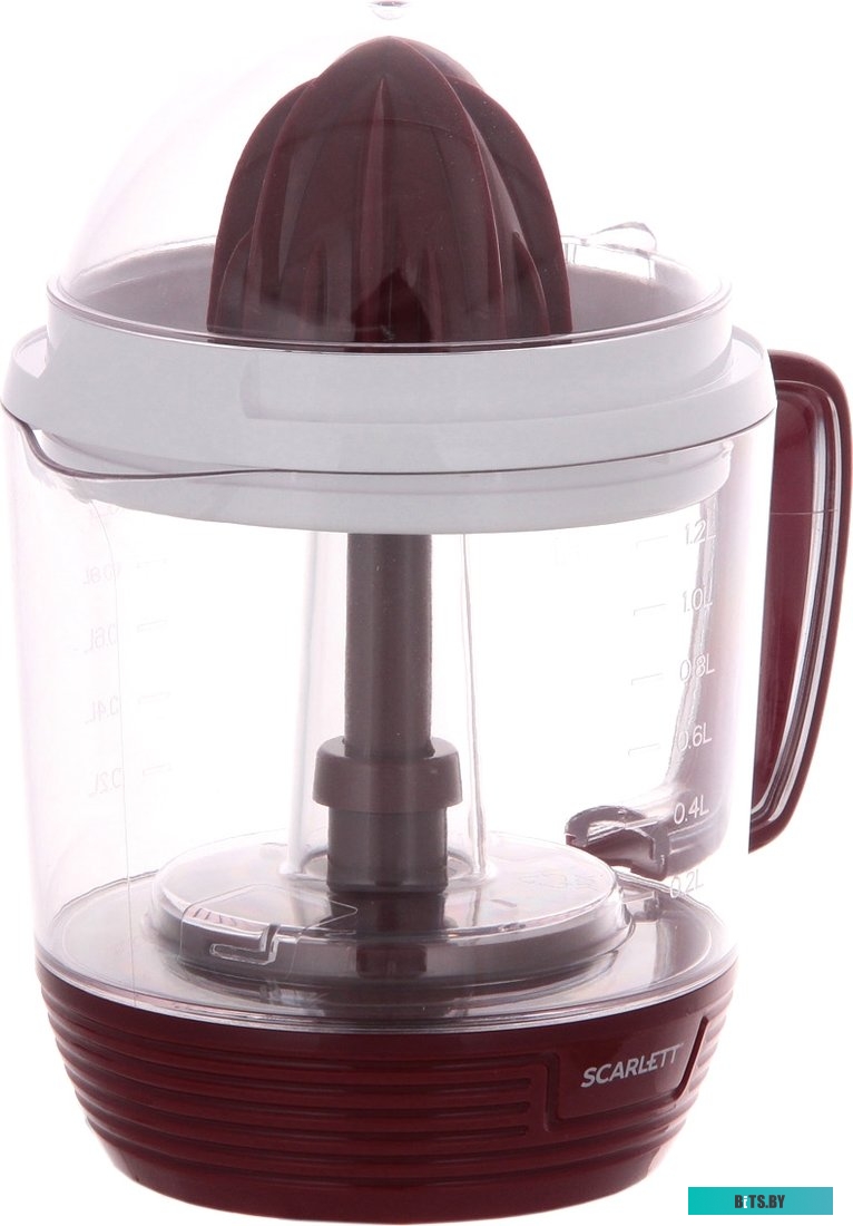 JE50C08 Соковыжималка цитрусовая Scarlett SC-JE50C08 25Вт рез.сок.:1200мл. красный/белый
