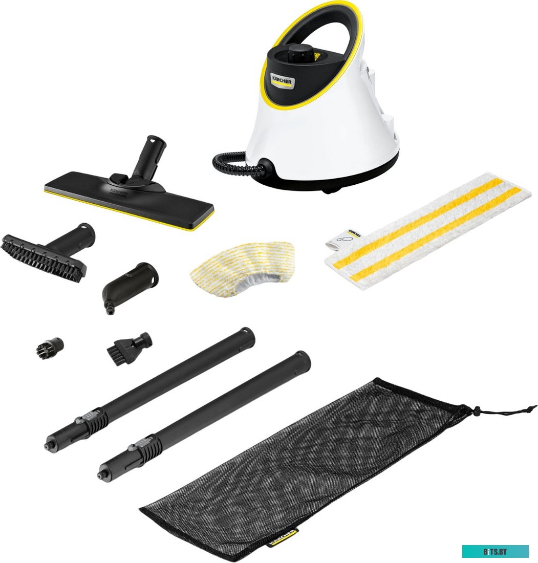 1.513-400.0 Пароочиститель напольный Karcher EasyFix SC 2 Deluxe 1500Вт белый/желтый