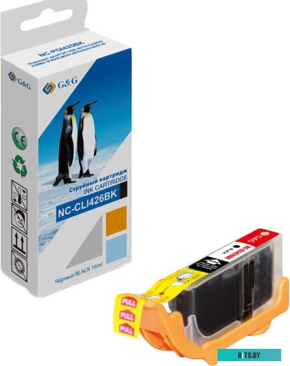 NC-CLI426BK Картридж струйный G&G NC-CLI426BK CLI-426BK черный (8.4мл) для Canon Pixma MG5140/5240/6140/8140/MX884