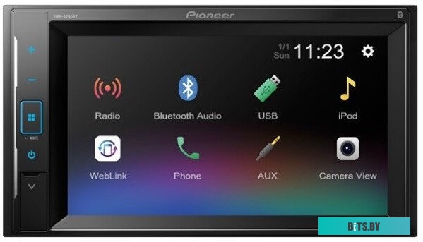 DMH-A245BT Автомагнитола Pioneer DMH-A245BT 2DIN 4x50Вт 6.2" ПДУ RDS