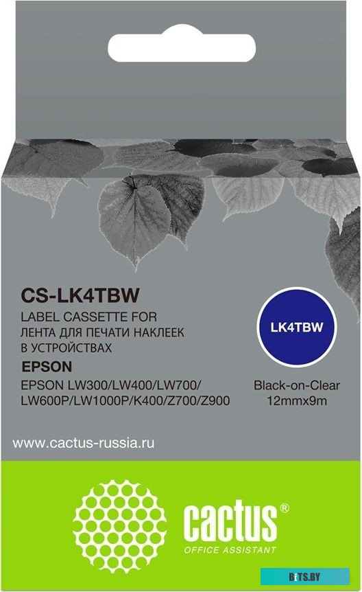 Картридж ленточный Cactus CS-LK4TBW 2102617912765