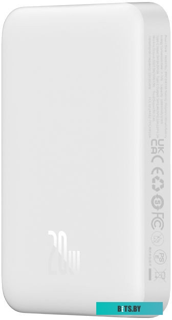 Baseus Magnetic Mini Air Wireless Fast Charge Power Bank 10000mAh 20W Stellar White (P10059001223-00)