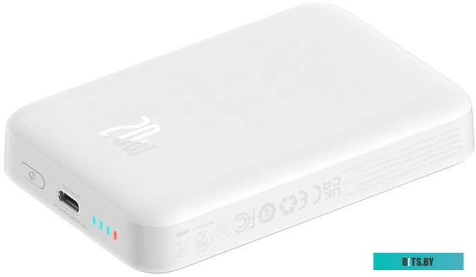 Baseus Magnetic Mini Air Wireless Fast Charge Power Bank 10000mAh 20W Stellar White (P10059001223-00)