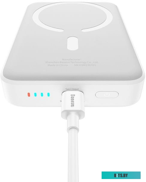 Baseus Magnetic Mini Air Wireless Fast Charge Power Bank 10000mAh 20W Stellar White (P10059001223-00)