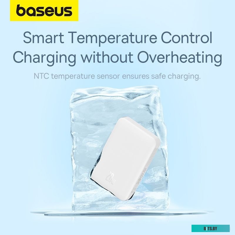 Baseus Magnetic Mini Air Wireless Fast Charge Power Bank 10000mAh 20W Stellar White (P10059001223-00)