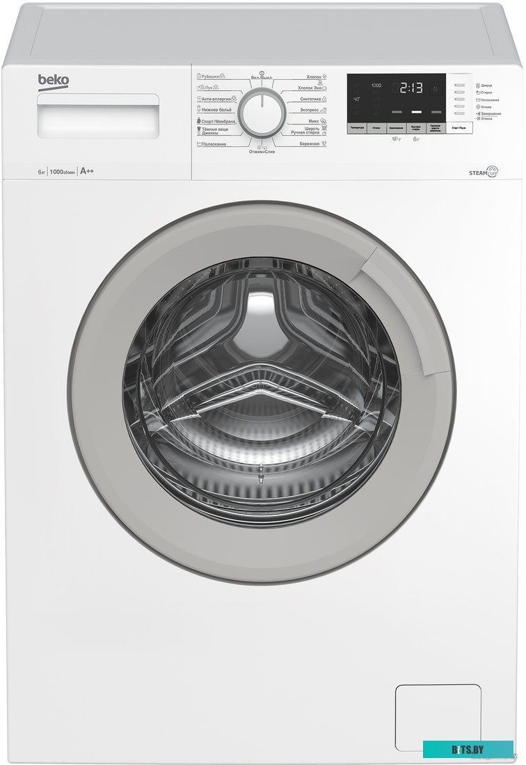 WSDN63512ZSW Стиральная машина Beko WSDN63512ZSW класс: A загр.фронтальная макс.:6кг белый