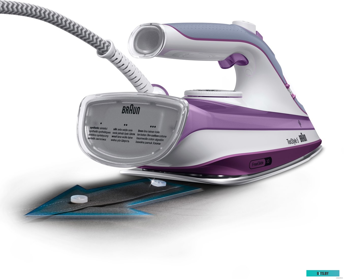 SI5037VI Утюг Braun SI5037VI 2700Вт белый/бронзовый