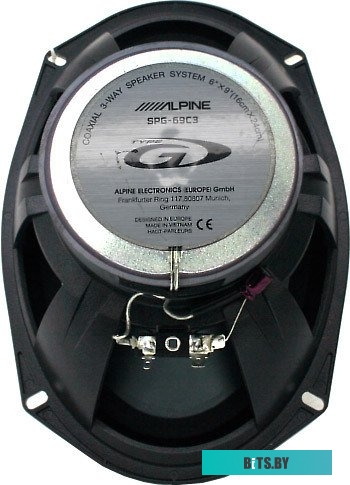 SPG-69C3 Колонки автомобильные Alpine Type-G SPG-69C3 350Вт 91дБ 4Ом 15x23см (6x9дюйм) (ком.:2кол.) коаксиальные трехполосные