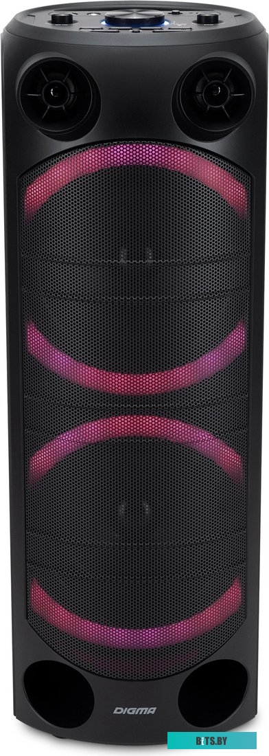 MC1720B Минисистема Digma D-MC1720 черный 80Вт FM USB BT micro SD