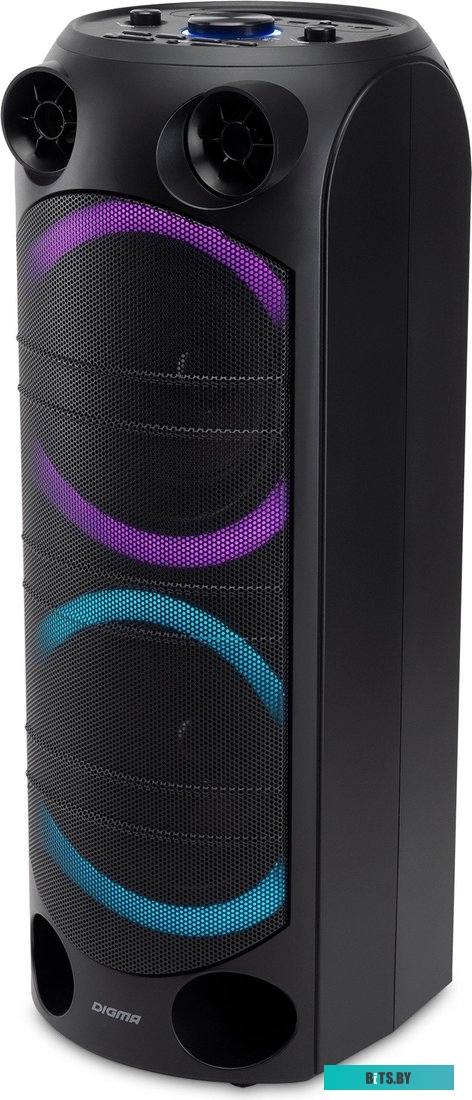 MC1720B Минисистема Digma D-MC1720 черный 80Вт FM USB BT micro SD