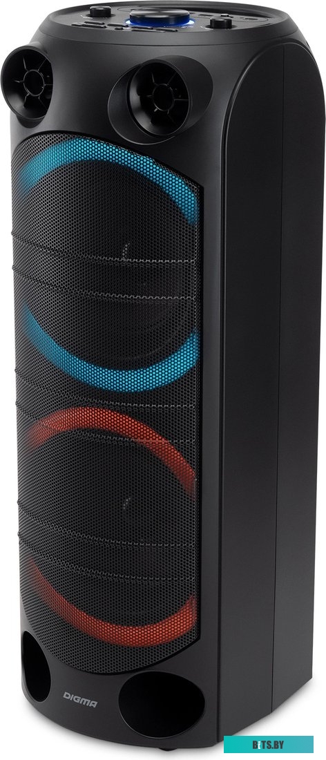 MC1720B Минисистема Digma D-MC1720 черный 80Вт FM USB BT micro SD