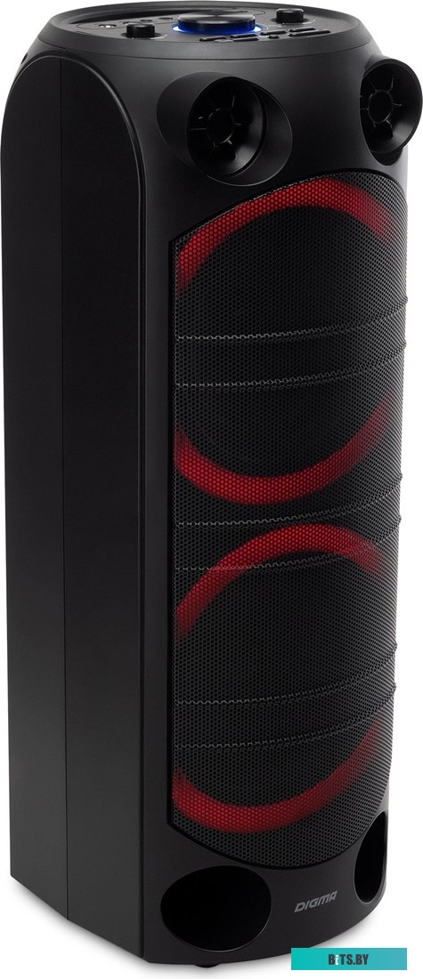 MC1720B Минисистема Digma D-MC1720 черный 80Вт FM USB BT micro SD