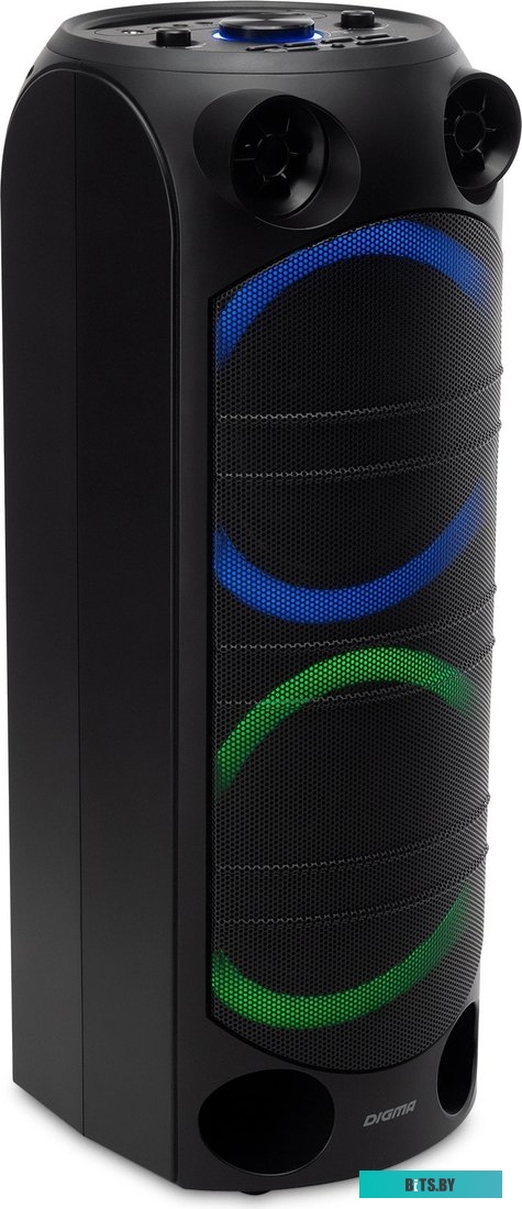 MC1720B Минисистема Digma D-MC1720 черный 80Вт FM USB BT micro SD