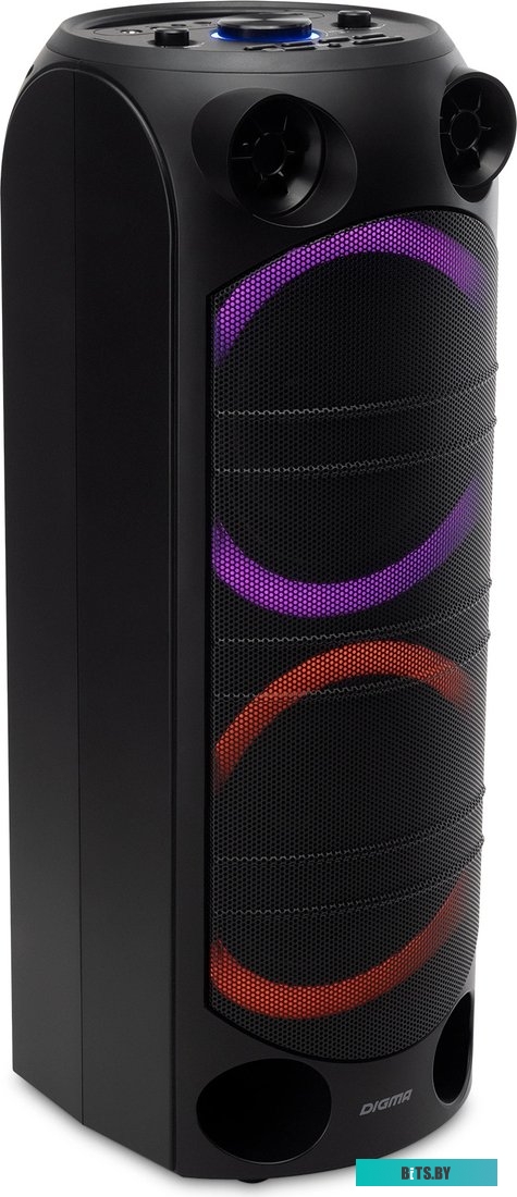 MC1720B Минисистема Digma D-MC1720 черный 80Вт FM USB BT micro SD