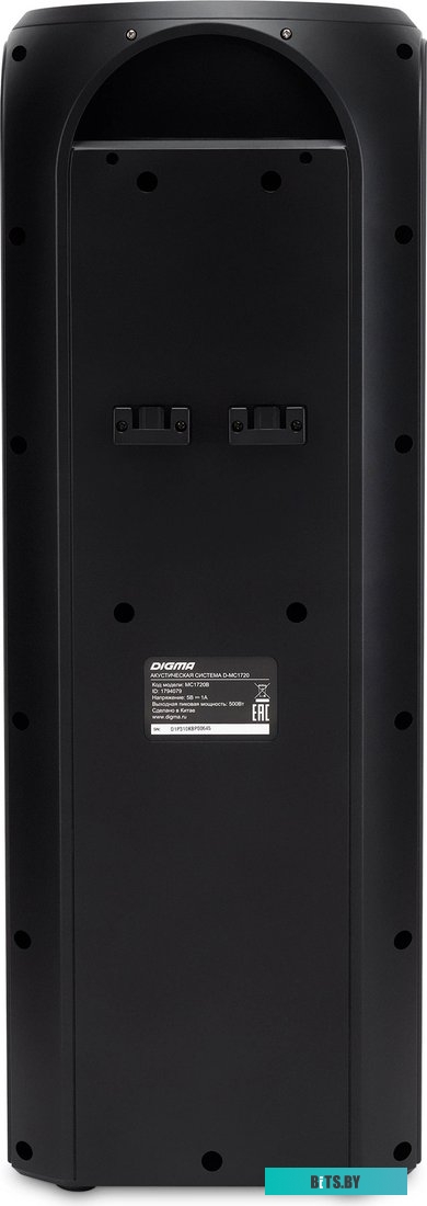 MC1720B Минисистема Digma D-MC1720 черный 80Вт FM USB BT micro SD