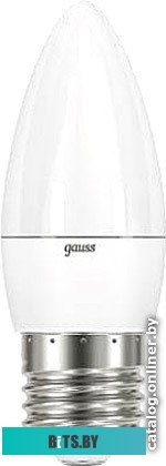 103102210 Лампа светодиодная Gauss 9.5Вт цок.:E27 свеча 220B 4100K св.свеч.бел.нейт. (упак.:10шт) (103102210)
