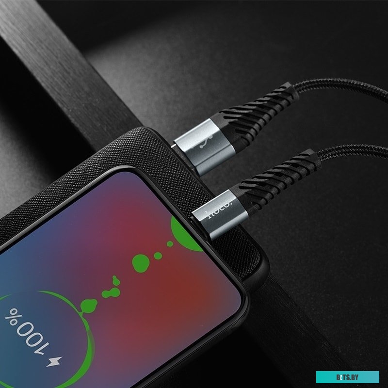 Кабель Hoco X38 microUSB 1 м (черный)