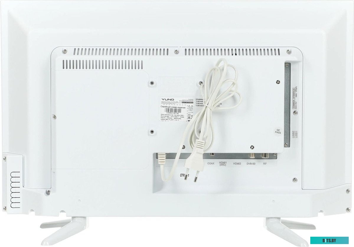 ULX-24TCSW222 (W) Телевизор YUNO 24" ULX-24TCSW222 Яндекс.ТВ белый HD READY 50Hz DVB-T2 DVB-C DVB-S2 USB WiFi Smart TV (RUS) LED
