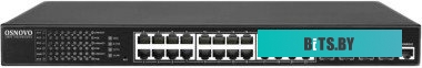SW-24G4X-1L Коммутатор Osnovo SW-24G4X-1L 28x1Гбит/с 4SFP+ 24PoE 400W управляемый