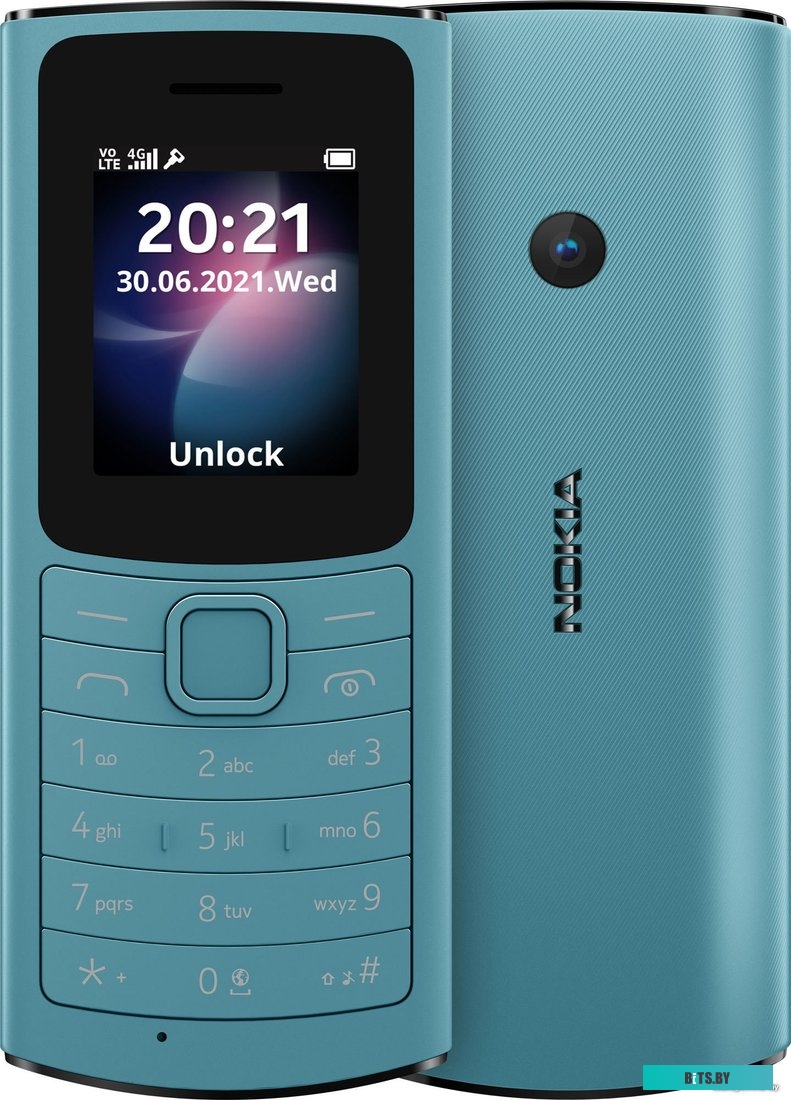 Сотовый телефон Nokia 110 4G DS, синий 1GF018MPE1C01