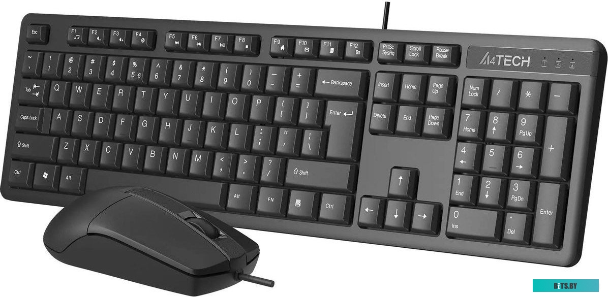 Офисный набор клавиатура + мышь A4Tech KR-3330, черный USB 