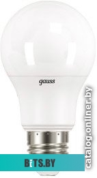 102502212-S Лампа светодиодная Gauss 102502212-S 12Вт цок.:E27 груша 150B 4100K св.свеч.бел.нейт. грушевидная (упак.:1шт)