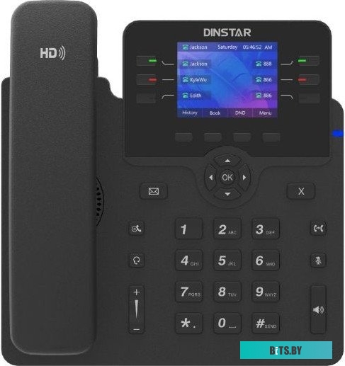 C63GP Телефон IP Dinstar C63GP черный
