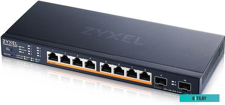 Коммутатор Zyxel NebulaFlex XMG1915-10EP-EU0101F (L2+) 8x2.5Гбит/с 2SFP+ 8PoE++ 130W управляемый