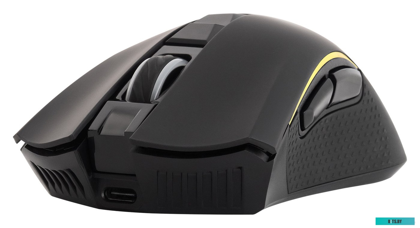1533166 Мышь GMNG 980GMW черный оптическая (10000dpi) беспроводная USB для ноутбука (7but)