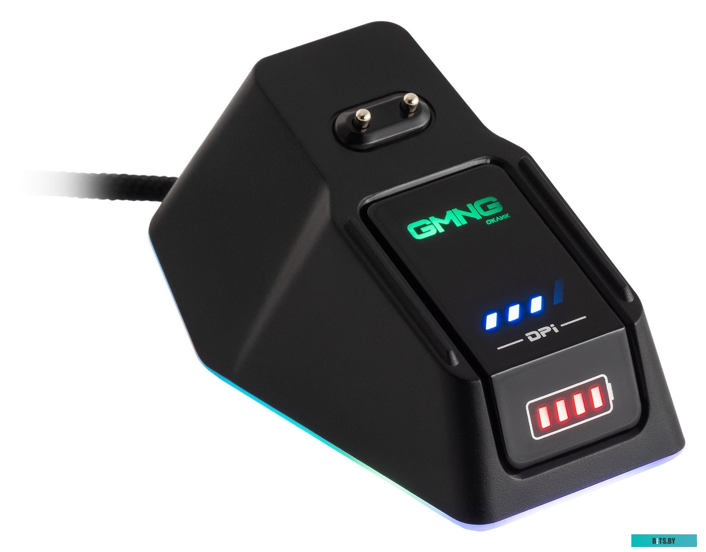 1533166 Мышь GMNG 980GMW черный оптическая (10000dpi) беспроводная USB для ноутбука (7but)