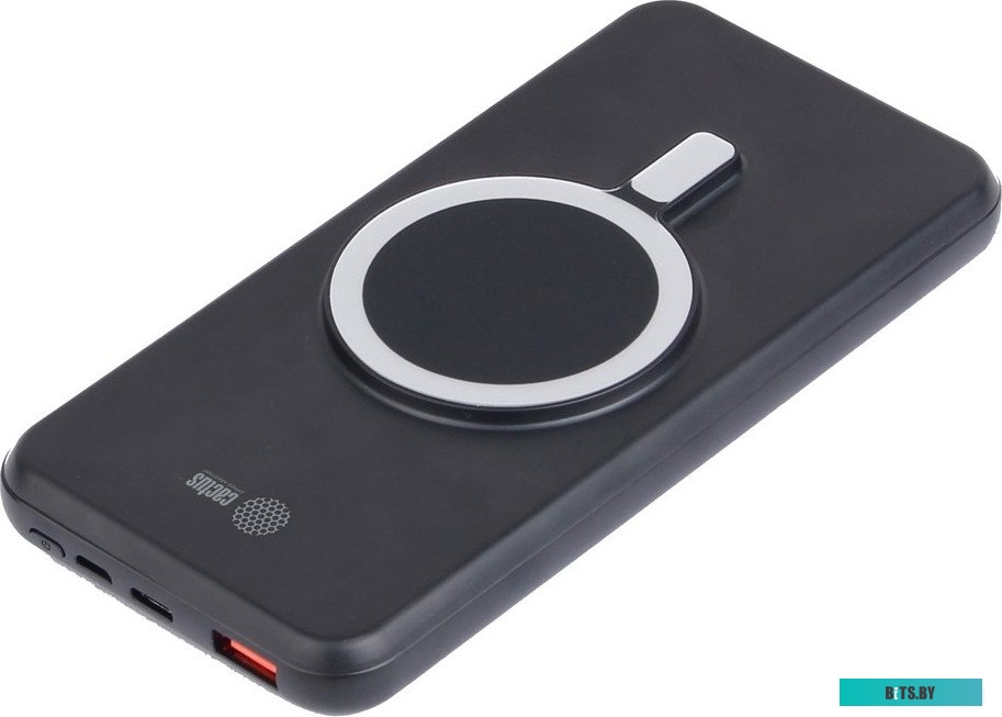 CS-PBFSRT-10000 Мобильный аккумулятор Cactus CS-PBFSRT-10000 10000mAh 4.5A беспров.зар. черный