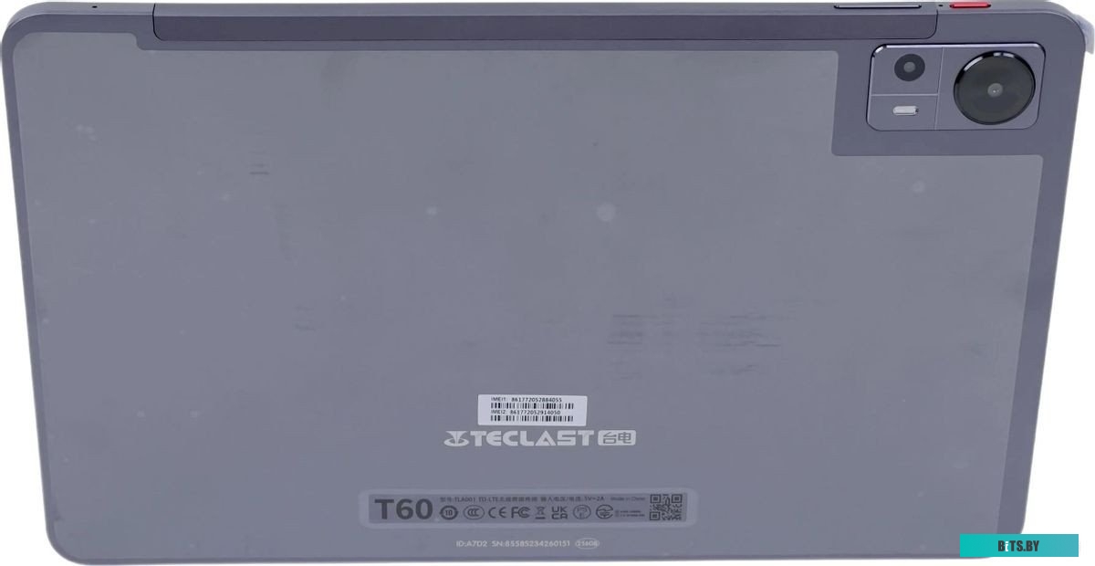 T60 T616 2.0 Планшет Teclast T60 T616 (2.0) 8C RAM8Gb ROM256Gb 11.97" IPS 2000x1200 4G Android 13 серый 13Mpix 5Mpix BT GPS WiFi Touch microSD 1Tb 800