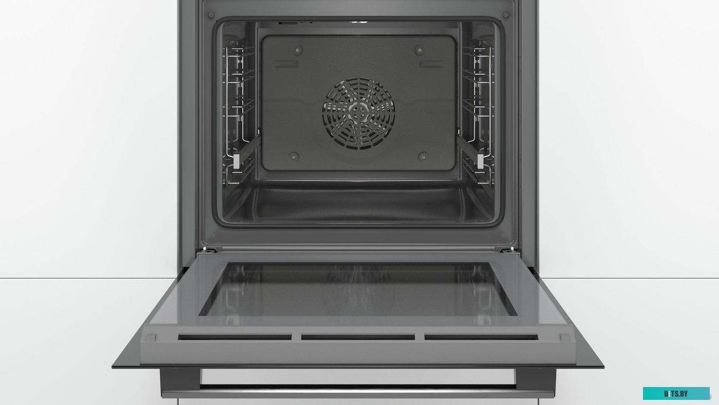 HBA534EB0 60 см, встраиваемый, электрический с конвекцией, объем 71 л, утапливаемые переключатели, 6 режимов, очистка каталитическая, направляющие про