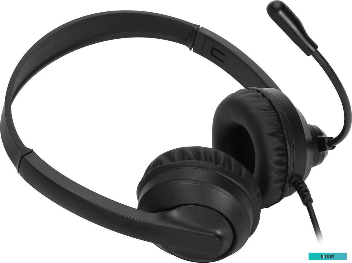 1900379 Наушники с микрофоном Оклик HS-M500 черный 1.8м накладные оголовье (1900379)