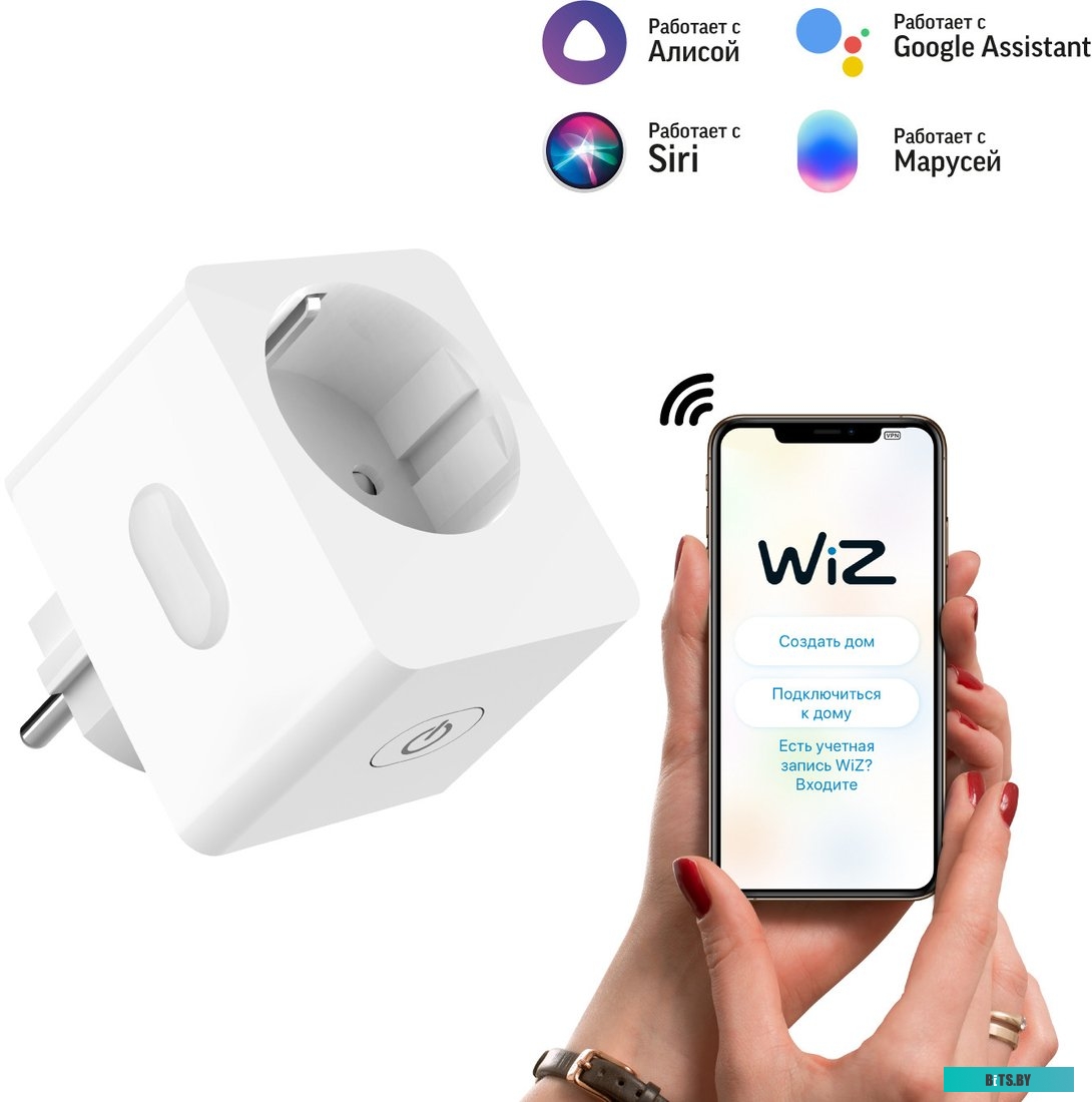 Розетка Умная Gauss SP-10A EU Wi-Fi 5510122