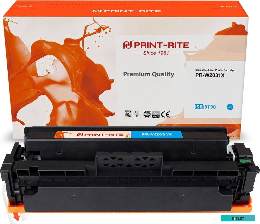 Картридж лазерный Print-Rite TFHBKTCPU1J PR-W2031X W2031X голубой (6000стр.) для HP Color LaserJet M454dn Pro/479