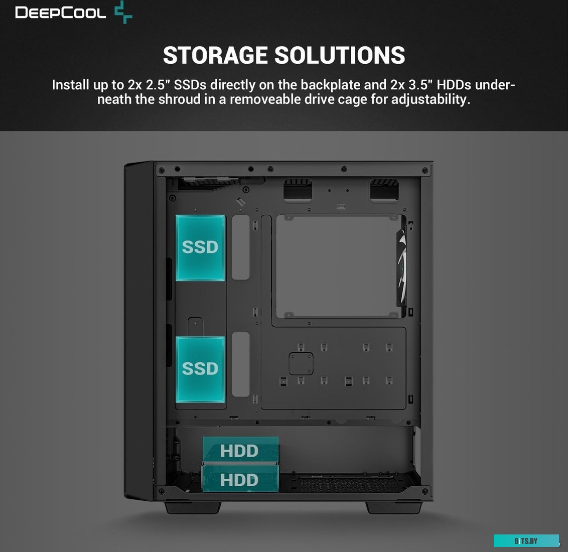 Корпус DeepCool CC560 V2 ARGB R-CC560-BKTAA4-G-2