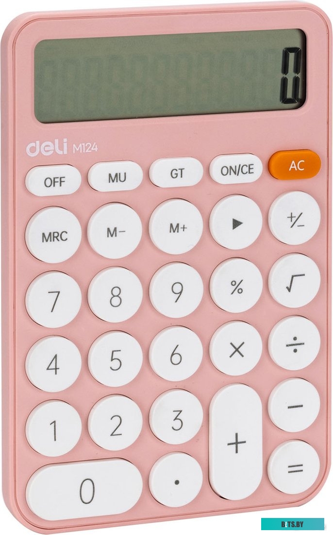 Калькулятор настольный Deli EM124PINK