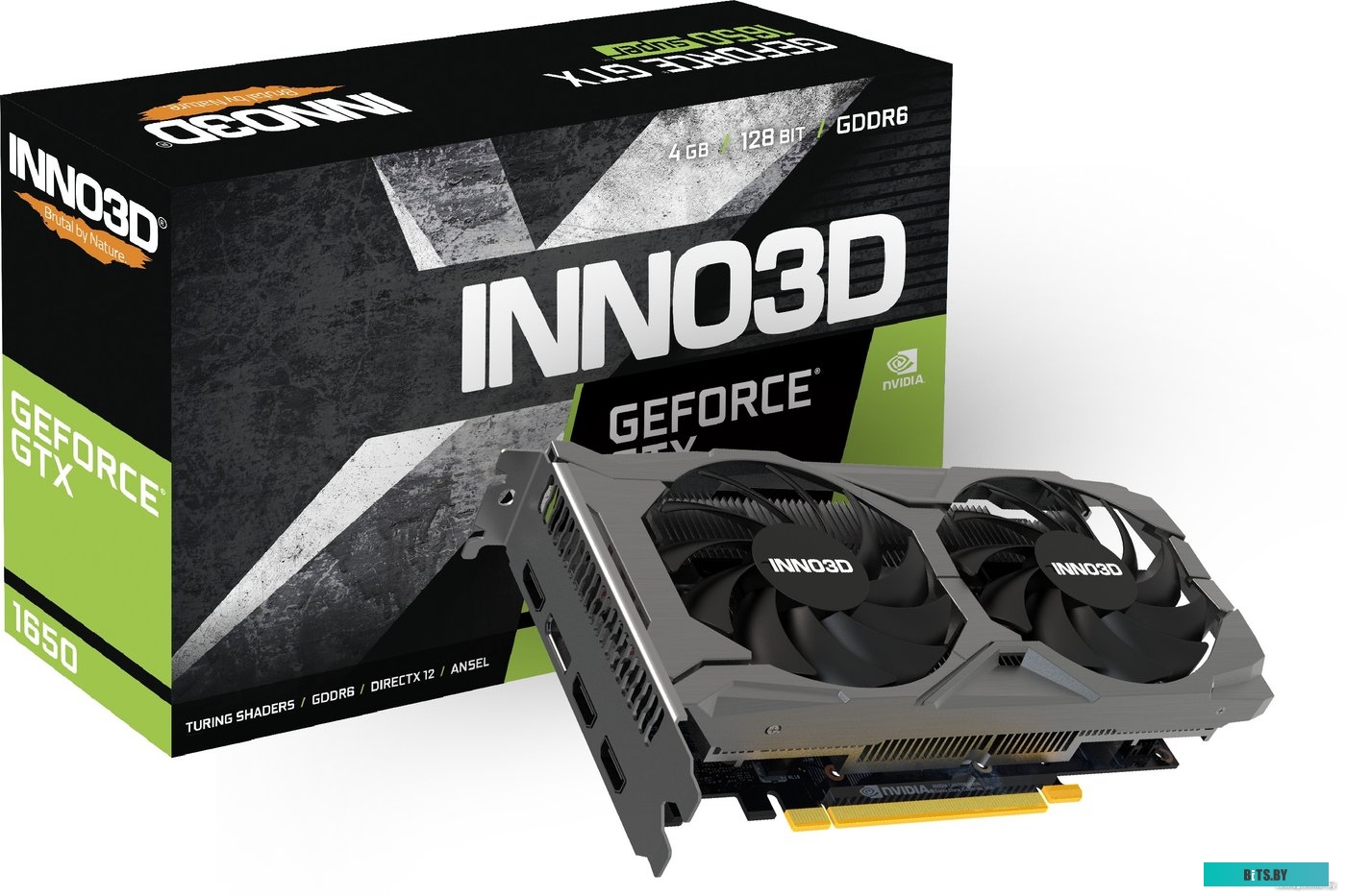 Видеокарта Inno3D GeForce GTX 1650 Twin X2 OC V3 N16502-04D6X-171330N