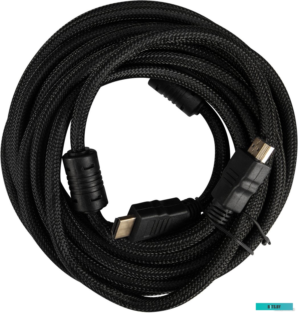 Кабель аудио-видео Buro HDMI (m)/HDMI (m) 2м. феррит.кольца позолоч.конт. черный (HDMI-V1.4-2MC)