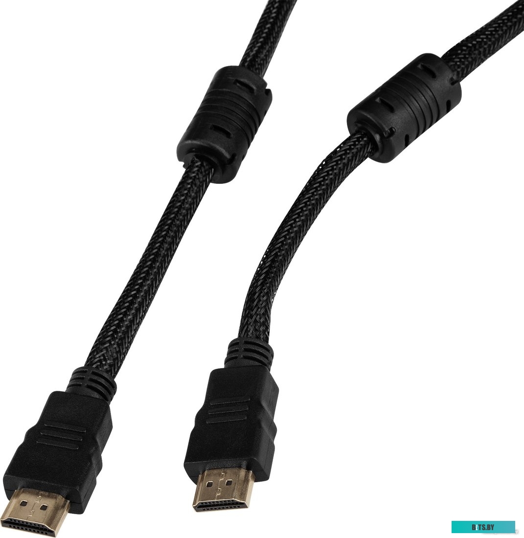 Кабель аудио-видео Buro HDMI (m)/HDMI (m) 2м. феррит.кольца позолоч.конт. черный (HDMI-V1.4-2MC)
