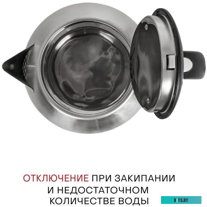 KES-1823 Чайник электрический Supra KES-1823 1.8л. 1500Вт серебристый/черный (корпус: нержавеющая сталь)