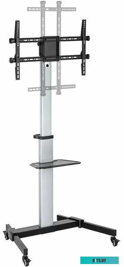 UM307B Подставка для телевизора Ultramounts UM307B черный/белый 37"-86" макс.50кг напольный мобильный