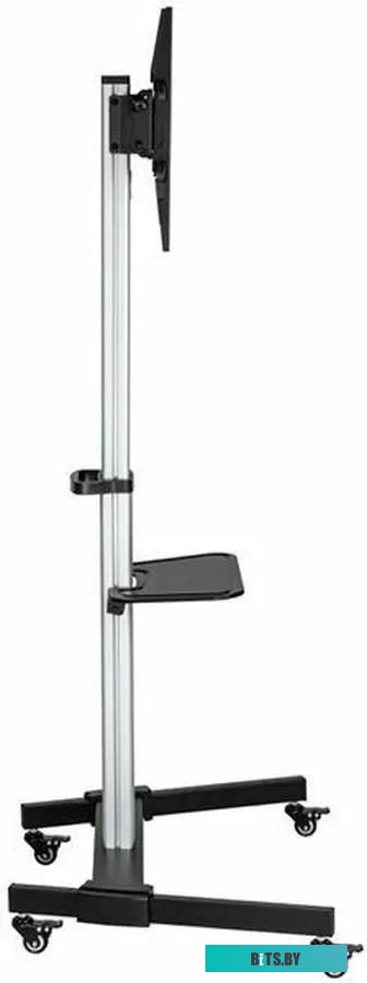 UM307B Подставка для телевизора Ultramounts UM307B черный/белый 37"-86" макс.50кг напольный мобильный