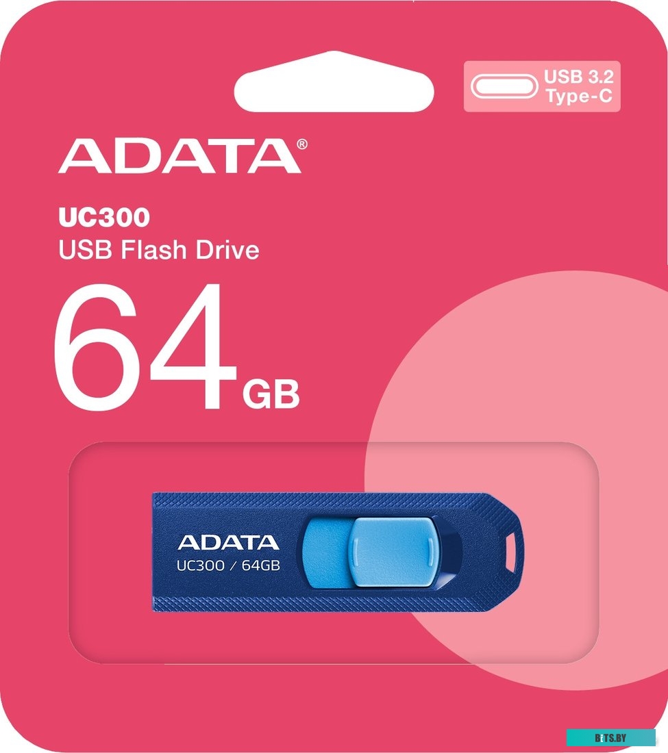 Флеш-накопитель ADATA UC300 64GB ACHO-UC300-64G-RNB/BU