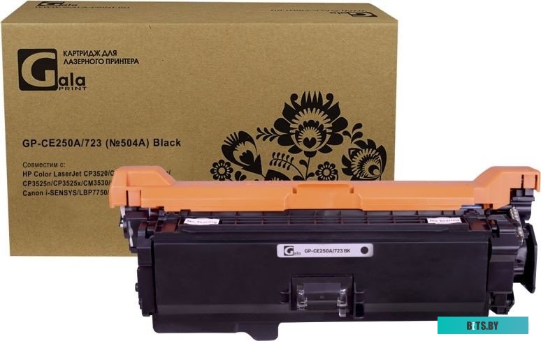 FP-CE250A Картридж F+ imaging, черный, 5 000 страниц, для HP моделей Color LJ CP3520/CP3525dn/CM3530fs (аналог CE250A/CRG723BK/CRG323BK), FP-CE250A