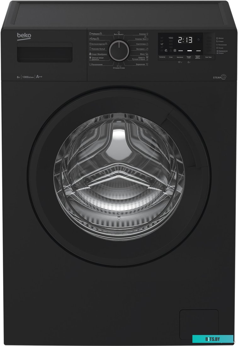 WSRE6512ZAA Стиральная машина Beko WSRE6512ZAA класс: A загр.фронтальная макс.:6кг антрацит
